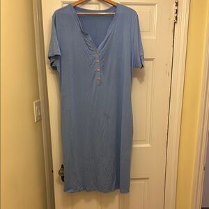 Kyte BABY periwinkle midi lounge dress